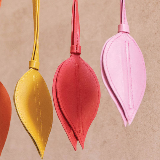 Leather Leaf Charm