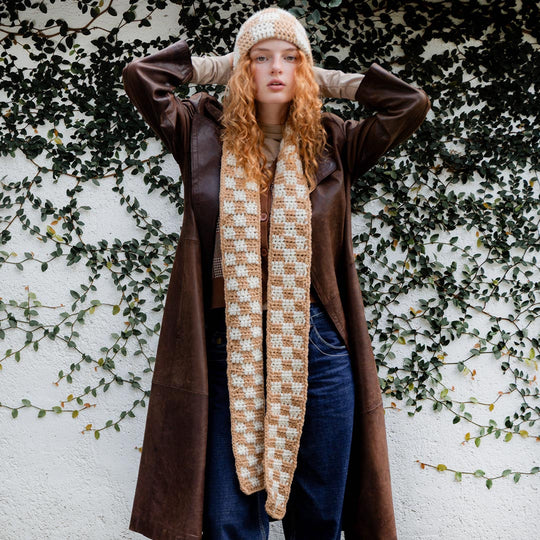 Mila Checkered Scarf