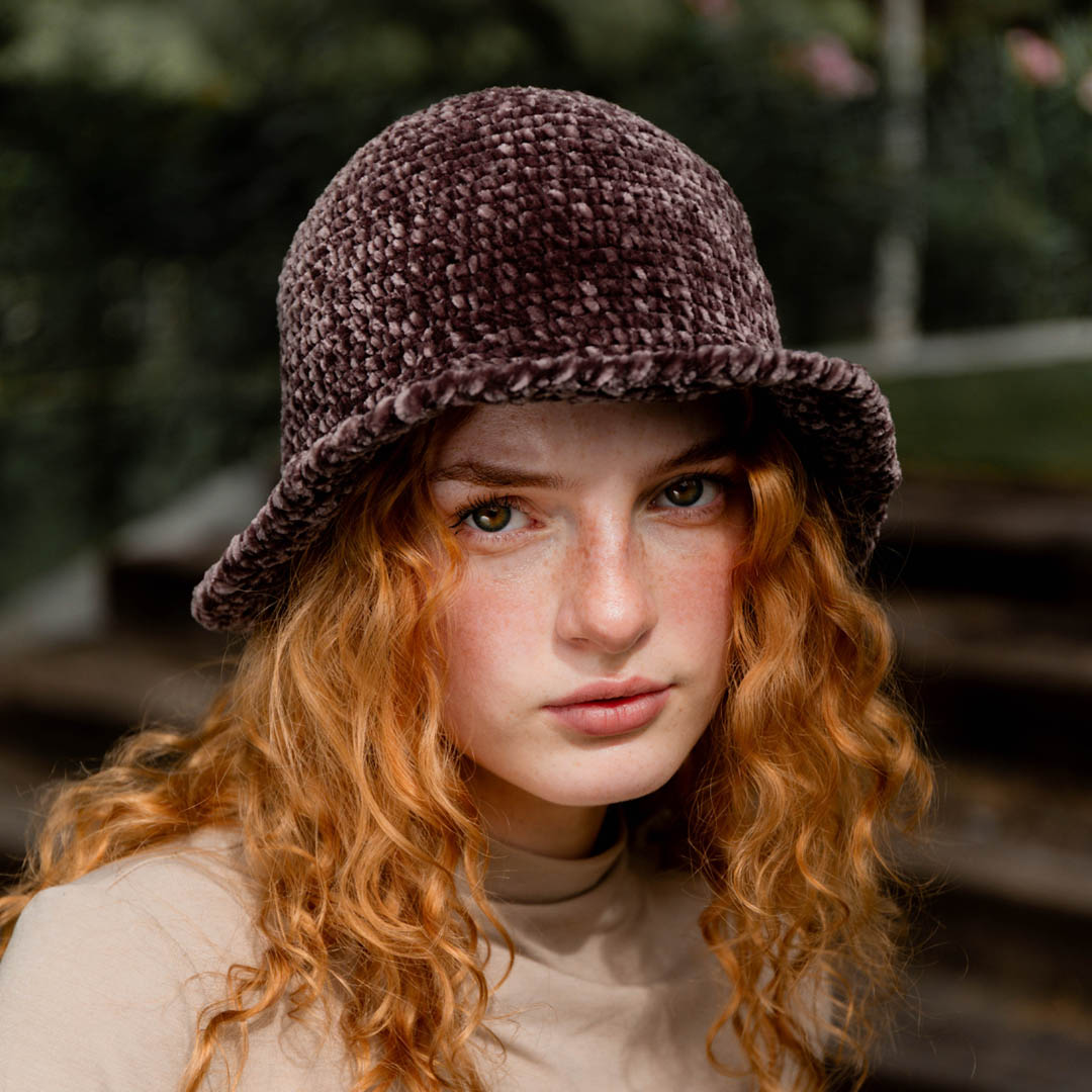 Luna Velvet Bucket Hat
