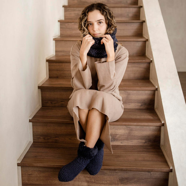GIFT SET 2: Olivia Faux-Fur Snood + Booties